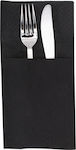 Finezza Luxury Utensil Case 2-Ply Black 40x40cm 100pcs