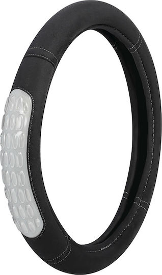 Lampa Κάλυμμα Τιμονιού Αυτοκινήτου Gel Grip με Διάμετρο 35-37εκ. Μικροϊνών Μαύρο