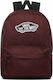 Vans Realm Backpack Junior High-High School School Backpack Burgundy L32.5xW12.5xH42.5cm Port Royale