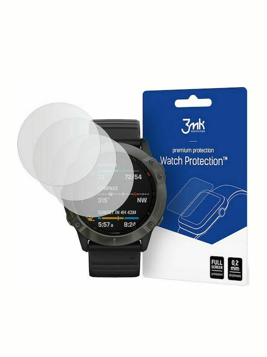 3MK Flexible 7H Tempered Glass pentru Garmin Fenix 6X/6X Pro 3buc