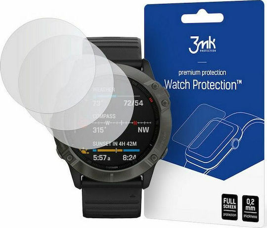 3MK Flexible 7H Tempered Glass pentru Garmin Fenix 6X/6X Pro 3buc