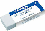 Lyra Eraser for Pencil and Pen Orlow Techno 1pcs White