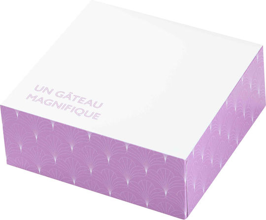 RoisBros Disposable Pastry Shop Paper Box 20x20x8cm 25pcs Cake Box No.8
