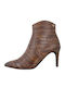 S.Oliver Women's Ankle Boots with High Heel Tabac Brown