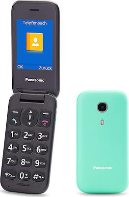 Panasonic KX-TU400 Single SIM Handy mit Großen Tasten Türkis