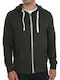 Jack & Jones Herren Sweatshirt Jacke mit Kapuze und Taschen Khaki