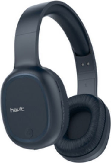 Havit H2590BT Ασύρματα / Ενσύρματα On Ear Ακουστικά με Ραδιόφωνο με 4 ώρες Λειτουργίας Μπλε 21.05.0044