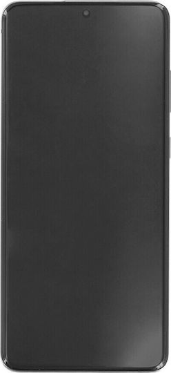 Samsung Οθόνη mit Touch-Mechanismus und Rahmen für Galaxy S20 Ultra (Weiß)