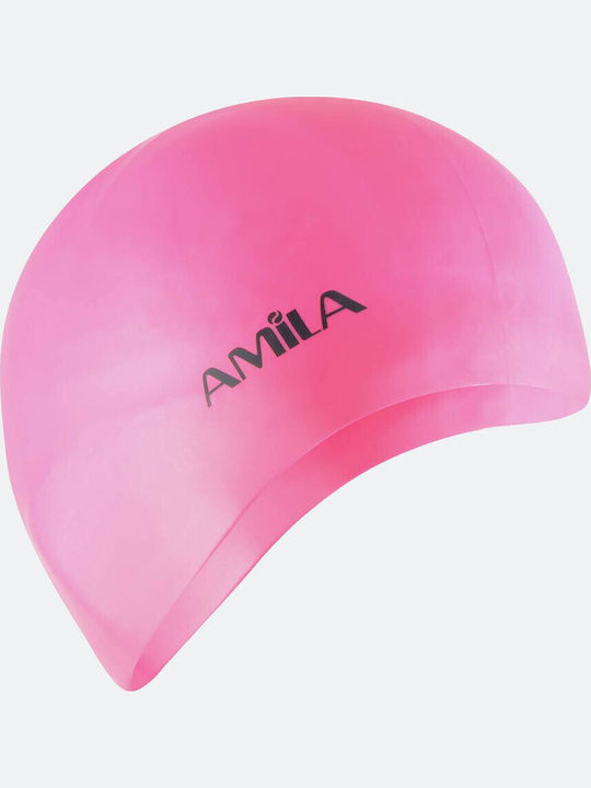 AMILA Schwimmkappe Erwachsene Rosa