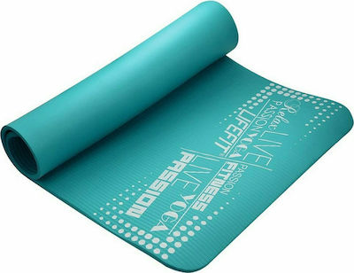 Lifefit Exclusive Στρώμα Γυμναστικής Yoga/Pilates Τιρκουάζ (100x58x1cm)