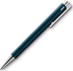 Lamy Logo M+ 204 Glossy Pen Ballpoint with Blue Ink Petrol