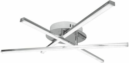 Vivalux Matrix Ceiling Mount Light 56cm Silver with Integrated LED