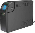 Ever Eco 500 VDF UPS Off-Line 500VA 300W with 4 IEC Power Plugs