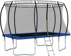 vidaXL Outdoor Trampoline 335x244cm with Net & Ladder