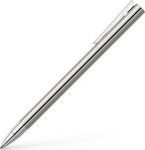 Faber-Castell Neo Slim Pen Rollerball with Black Ink Silver Shiny