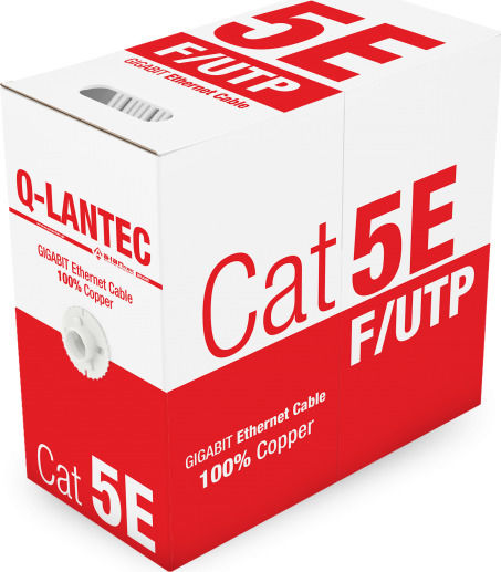 A-LAN F/UTP Cat.5e (Gigabit) Καλώδιο Δικτύου Ethernet χωρίς ακροδέκτες 305m Γκρι