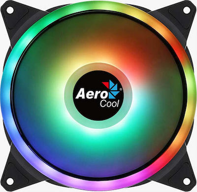 Aerocool PGS Duo 14 ARGB Gehäuselüfter 140mm mit Verbindung 6-polig 1Stück Schwarz