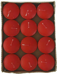 Iliadis Teelichter Schwimmend in Rot Farbe 12cm