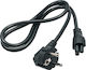 Akyga IEC C5 - Schuko Cable 1m Μαύρο AK-NB-08A