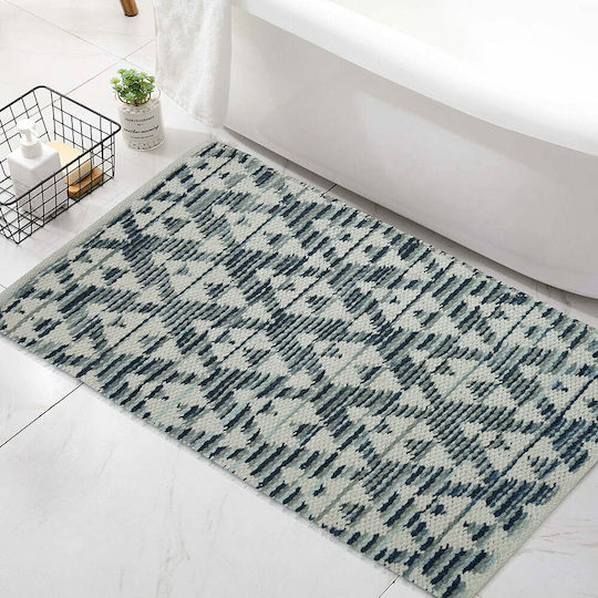 Lino Home Non-Slip Bath Mat Milla 7300000205 Blue 65x135cm