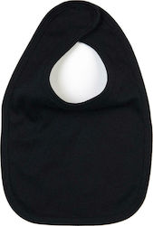 Babybugz Bib Fabric with Hoop & Loop Fastener Black