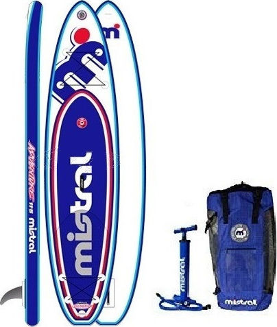 Mistral 2019 Heritage Adventure 11' 5" Φουσκωτή Σανίδα SUP με Μήκος 3.5m Πολύχρωμη
