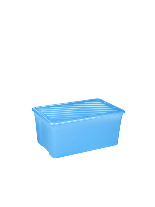 Homeplast Nak Пластмаса Кутия за съхранение с капак Light Blue 70x46x34см 1бр