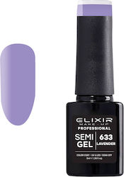 Elixir Ημιμόνιμο Βερνίκι Νυχιών Semi Gel 633 Lavender 5ml