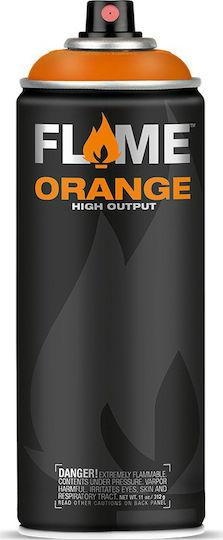 Flame Paint Spray Farbe Flame Orange Acryl mit Matt Effekt Signal Gelb 400ml