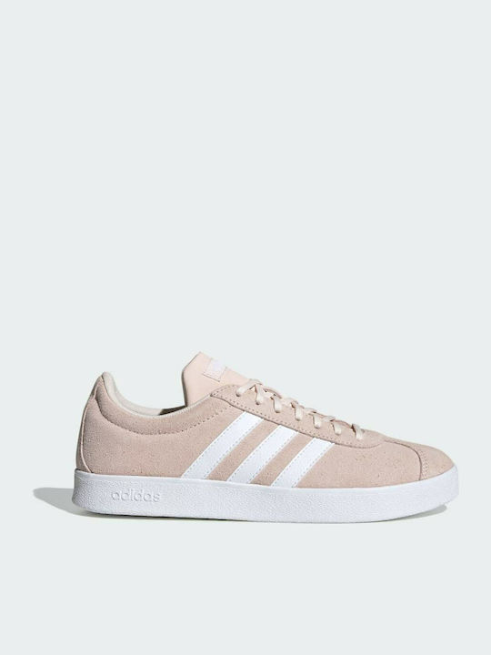 Adidas VL Court 2.0 Γυναικεία Sneakers Pink Tint / Cloud White / Dove Grey