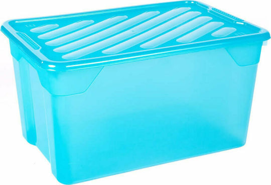 Homeplast Nak Cutie de Depozitare din Plastic cu Capac Albastră 60x40x31cm