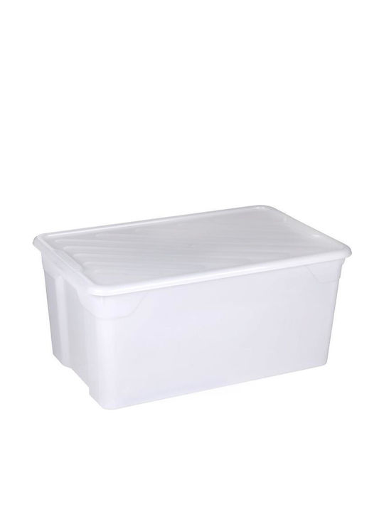 Homeplast Nak Plastic Cutie de Depozitare cu Capac Alb 70x46x34cm 1buc