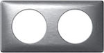 Legrand Celiane Vertical Switch Frame 2-Slots Silver 068922