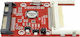 SK6831 Compact Flash la SATA 2.5" CF-SATA-UDMA Roșu (102)