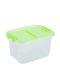 Homeplast Pin Plastic Storage Box with Lid Lime Green 21x27x17cm 1pcs