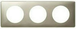 Legrand Celiane Switch Frame 3 Positions Vertical and Horizontal Installation in Silver Color 068903