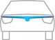 Heko Windbreaker Front Car Dark Fime for Fiat Cinquecento 1pcs