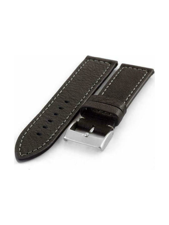 Diloy Straps Curea din piele Negru 24mm