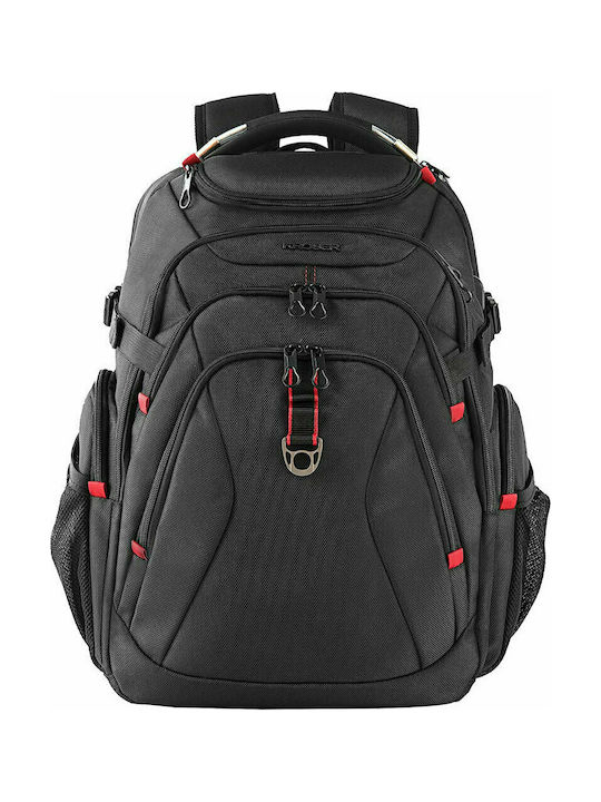 KROSER/Lubardy Τσάντα Backpack Unisex Μαύρη | Αδιάβροχη, RFID αντικλεπτικό σύστημά ασφαλείας | Σχεδιασμός θύρας USB, μεγάλοι αποθηκευτικοί χώροι, χώρος για Laptop (XXK989)