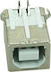 Powertech USB 2.0 Connector B Type Down Solder in (CON-U014)