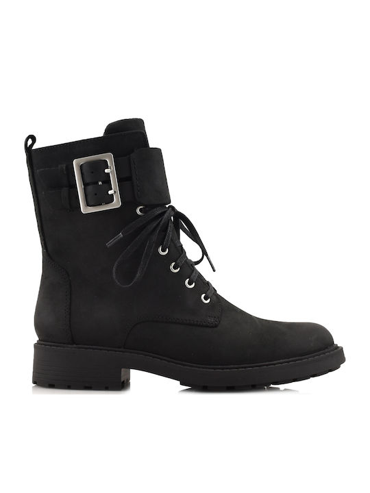 Clarks Orinoco2 Lace De Piele Ghete Dama Negru