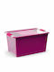 Kis Bi-Box Пластмаса Кутия за съхранение с капак Лилав 55x35x28см 1бр