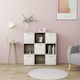 Bookcase White/Sonoma 90x30x90cm