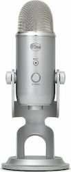 Blue Microphones Condenser USB Microphone Yeti Desktop for Voice In Silver Colour