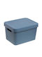 Cyclops Cave Plastic Storage box with Cap Blue 21.5x36x27.5cm 1pcs