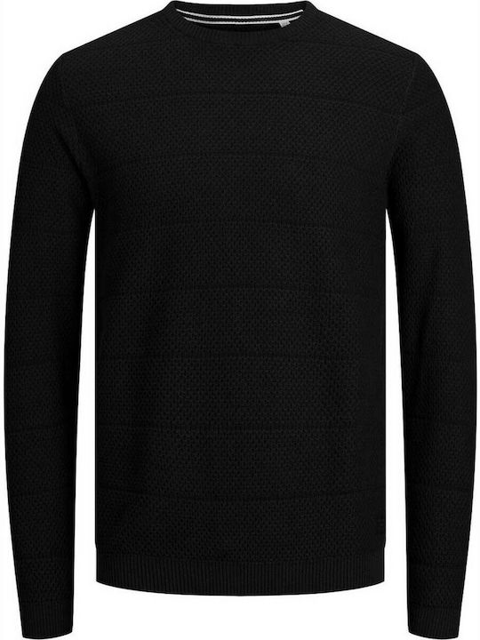 Jack & Jones Herren Langarm-Pullover Schwarz