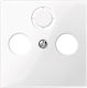 Schneider Electric Merten M-Plan TV-Antenna Socket Front TV-FM-SAT in White Color MTN296719