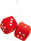 Lampa Car Air Freshener Pendant Funky Dice Rose...