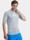 Quiksilver All Time Men's Short Sleeve Sun Protection Shirt Gray UPF 50