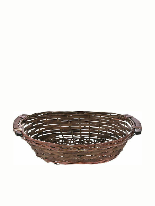 Wooden Decorative Basket 38x28cm Iliadis